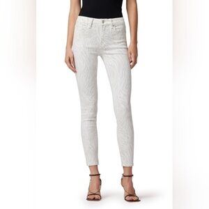 “HUDSON” Nico Skinny Zebra Ankle Jeans
